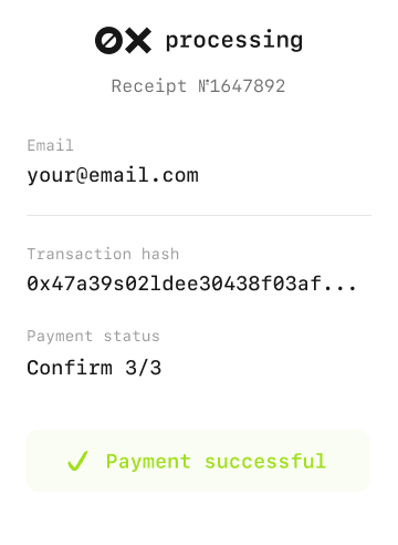 Payment check
